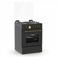 Thermogatz TGS 4222 RUSTIC ANTH Κουζίνα Υγραερίου 49lt με Εστίες Υγραερίου Π60εκ. Γκρι